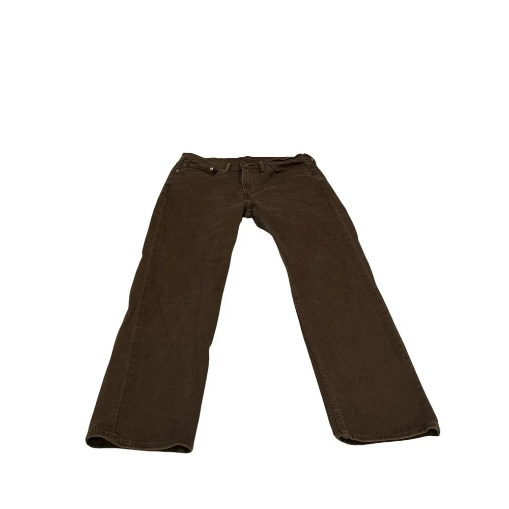 Levis Men's 514‎ Straight Fit Jeans Stretch Brown 34x32